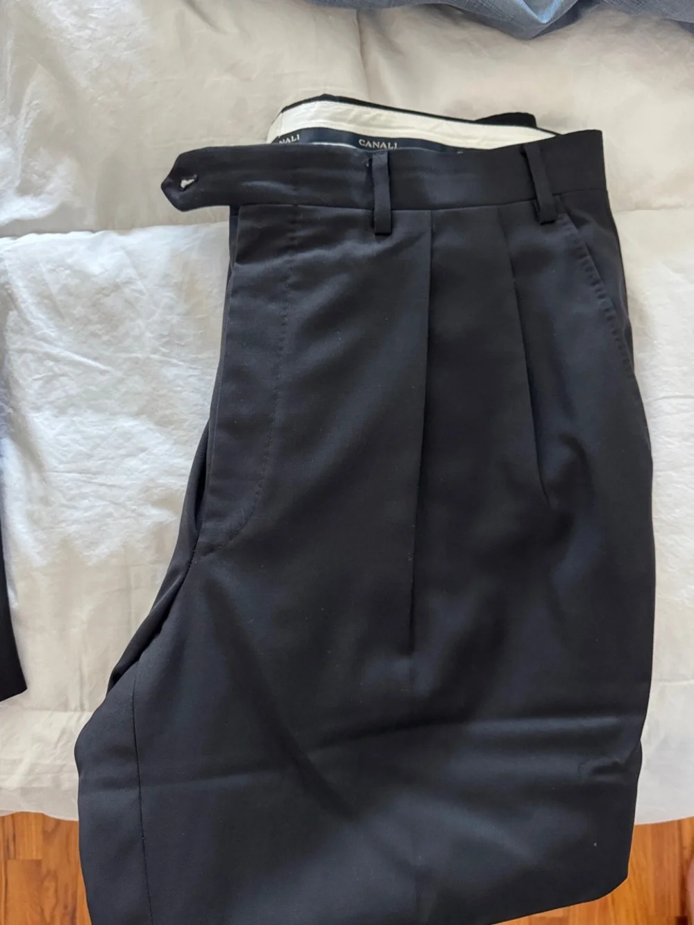 Canali Black Men's Tailored Suit Custom